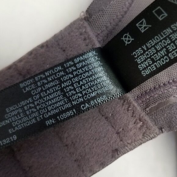 NEW Natori Refined Contour Underwire Bra 36DD Gunmetal Grey Gray $70 Supportive - Picture 12 of 16